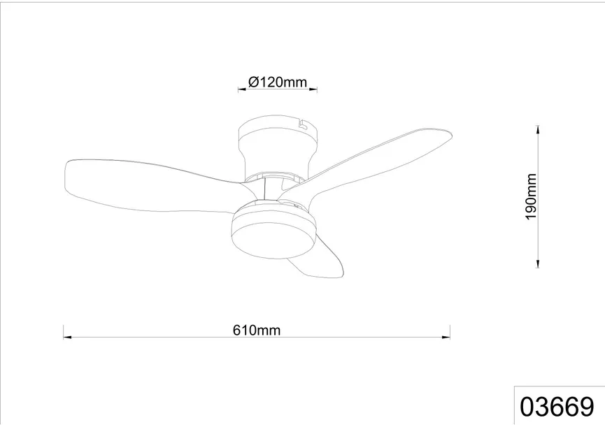Deckenventilator "Irwin" detail