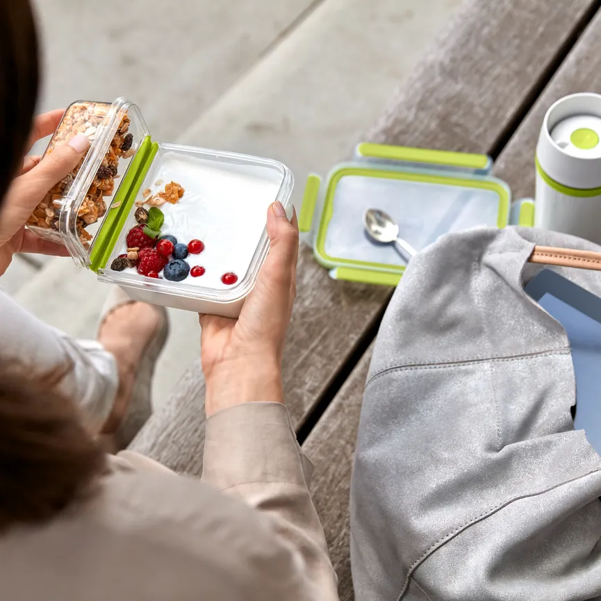 Joghurtbox Clip&Go 0,6 p eckig milieu