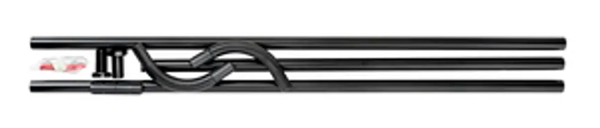 Winkelstange Universal schwarz detail