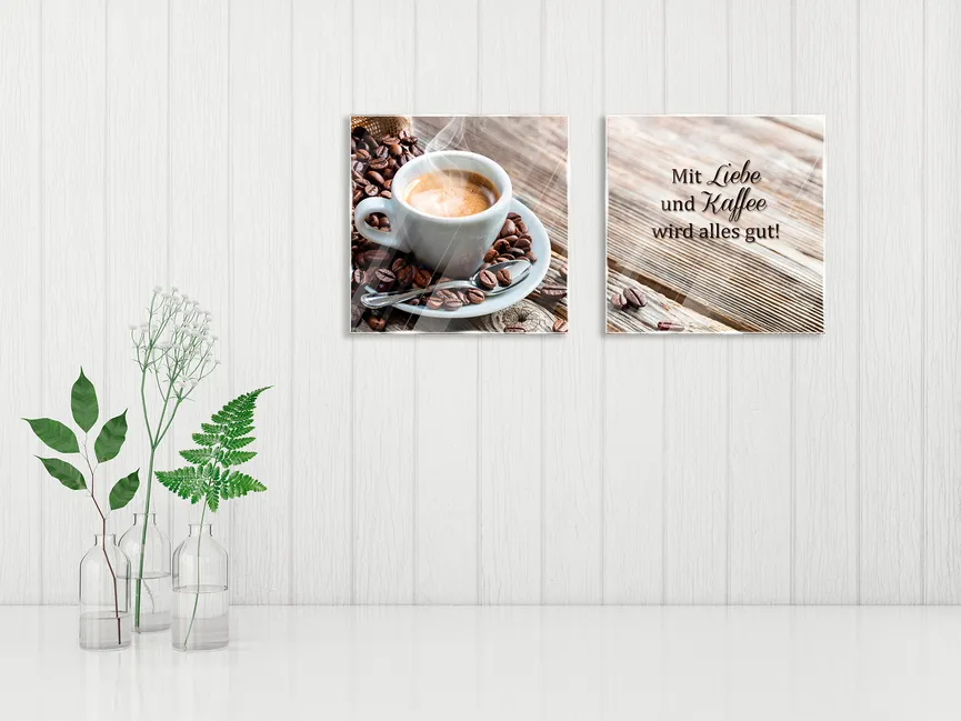 Küche - Liebe und Kaffee Set milieu