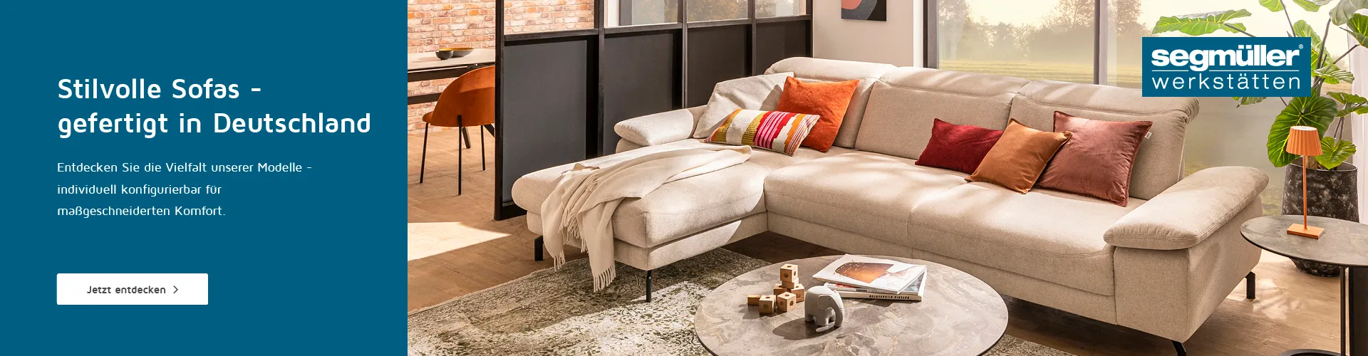 Sofas der SEGMÜLLER WERKSTÄTTTEN