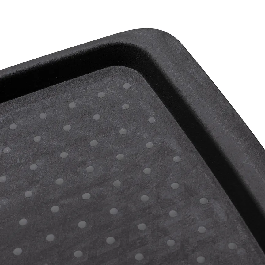 Tablett 35,5 x 26 cm schwarz detail