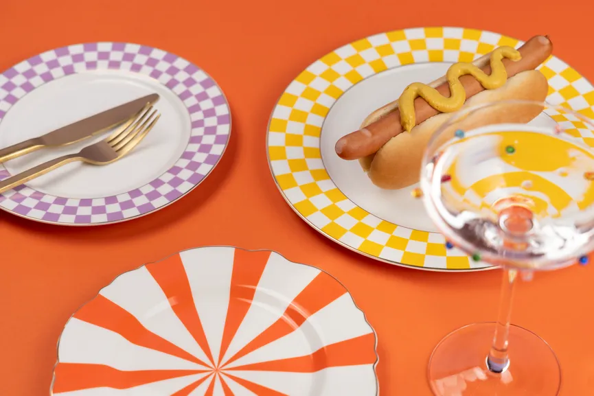 Frühstücksteller "Harlequin" milieu