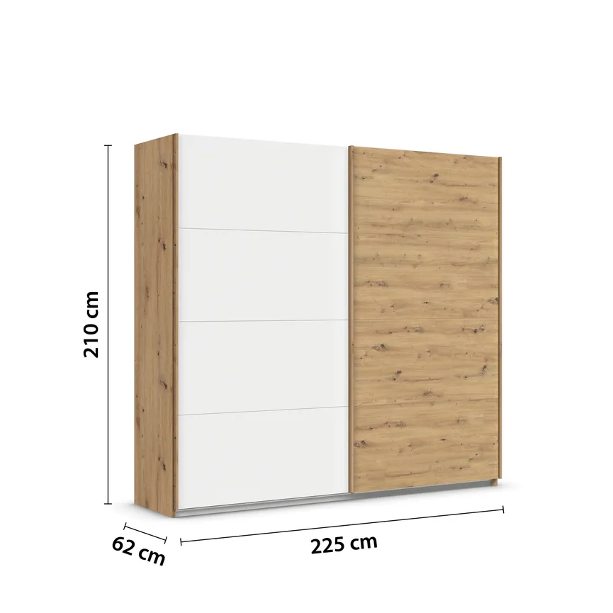 Schwebetürenschrank 2-trg. detail