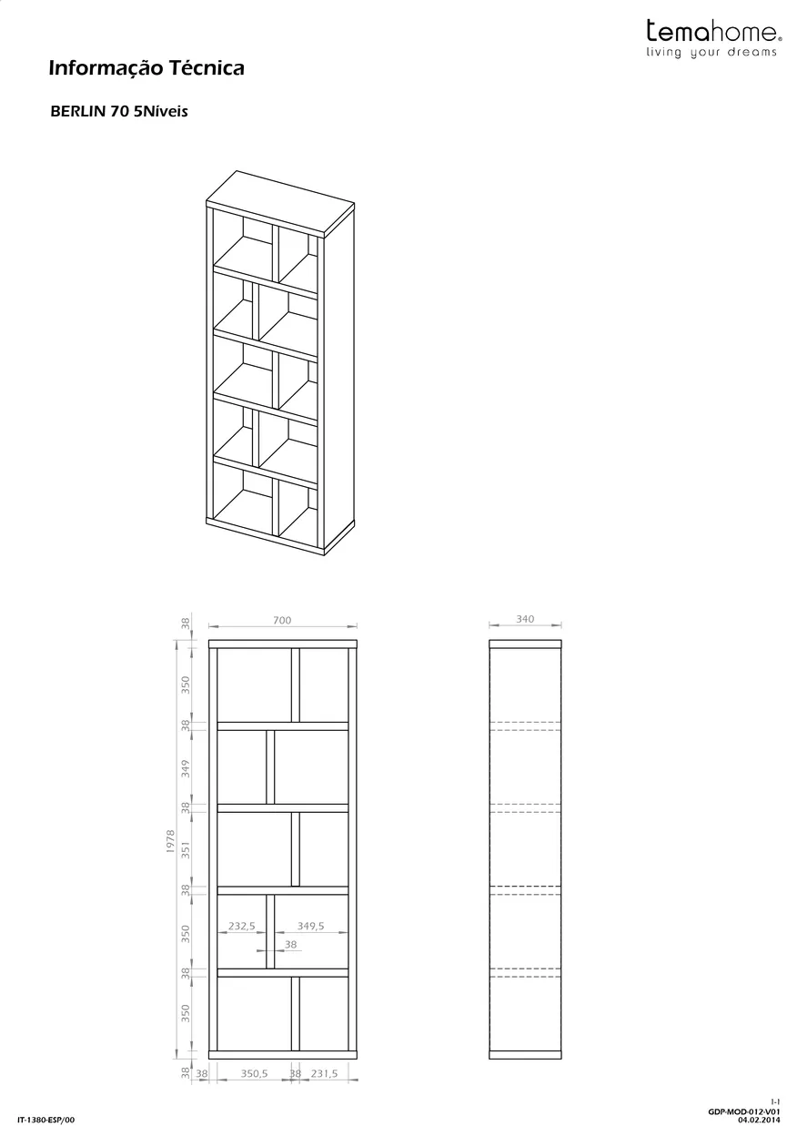 Bücherregal 5 detail
