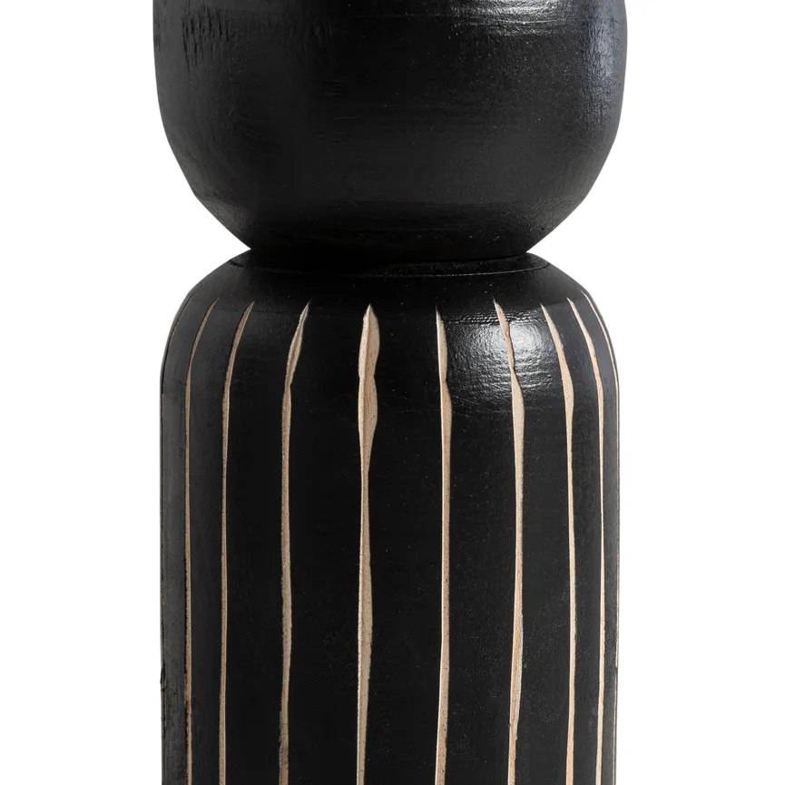 Kerzenhalter schwarz detail