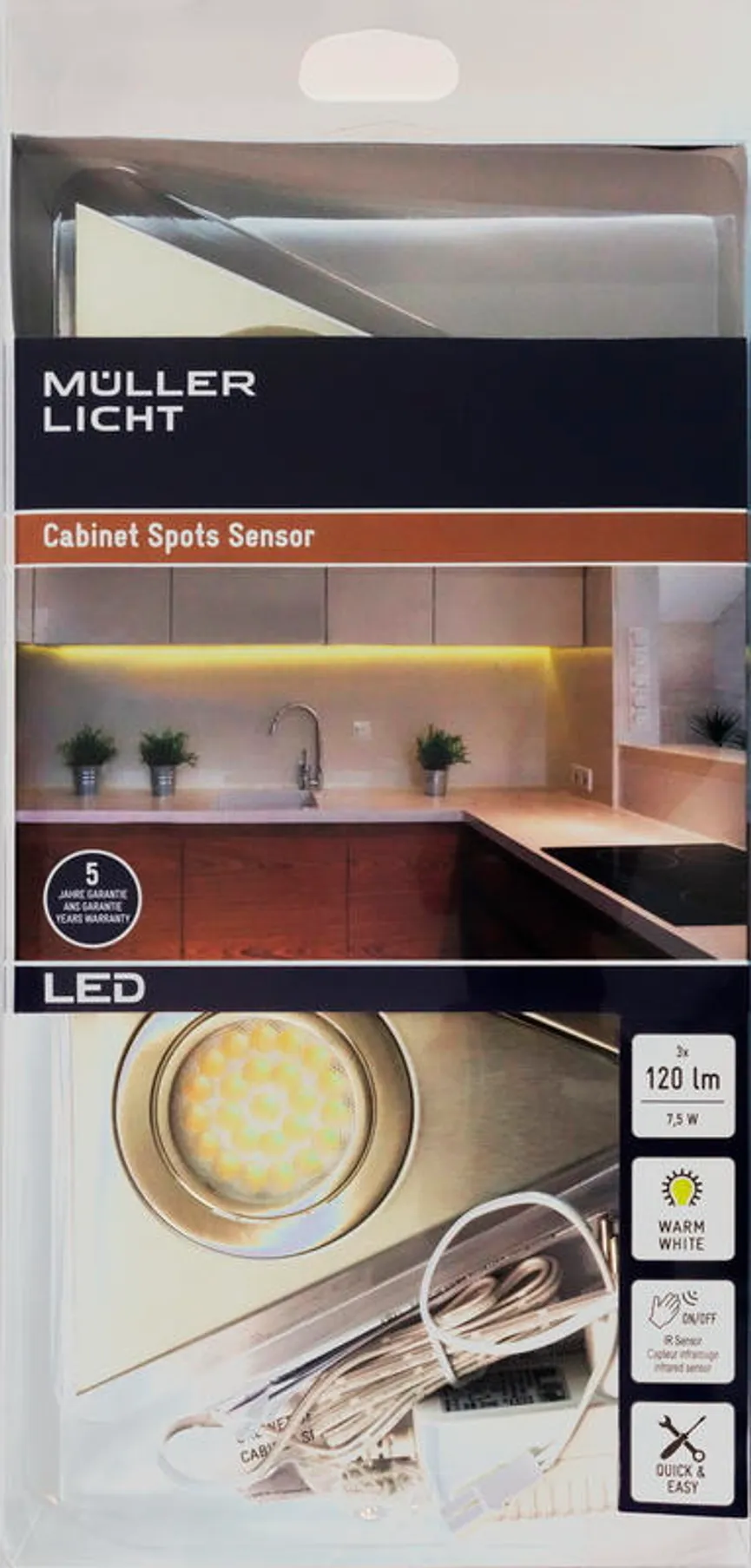 LED-Unterbauleuchte "Trios" detail