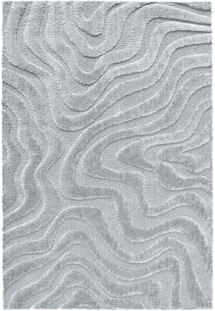 Designteppich Grau Limba 200 x 290 cm