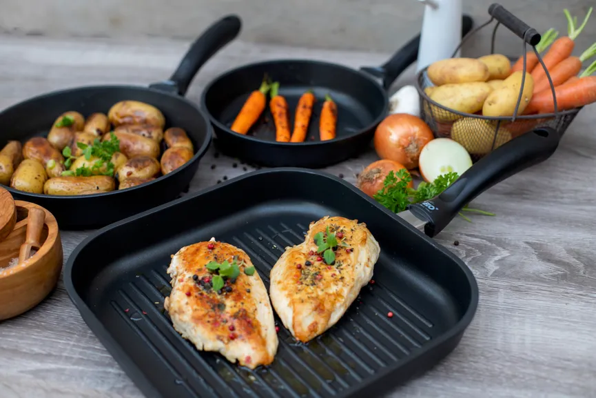 Grillpfanne 28x28cm Alucast milieu