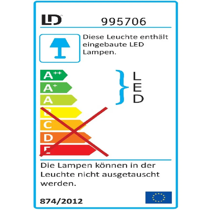 Tischleuchte "Ava" energielabel