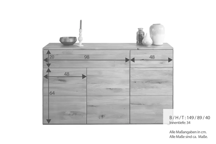 Kommode III 3T/2S detail