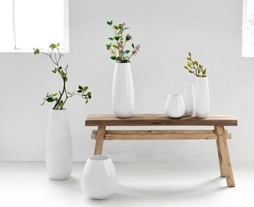 Vase "Ease" weiß milieu