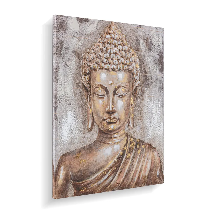 Leinwandgemälde "Buddha" detail