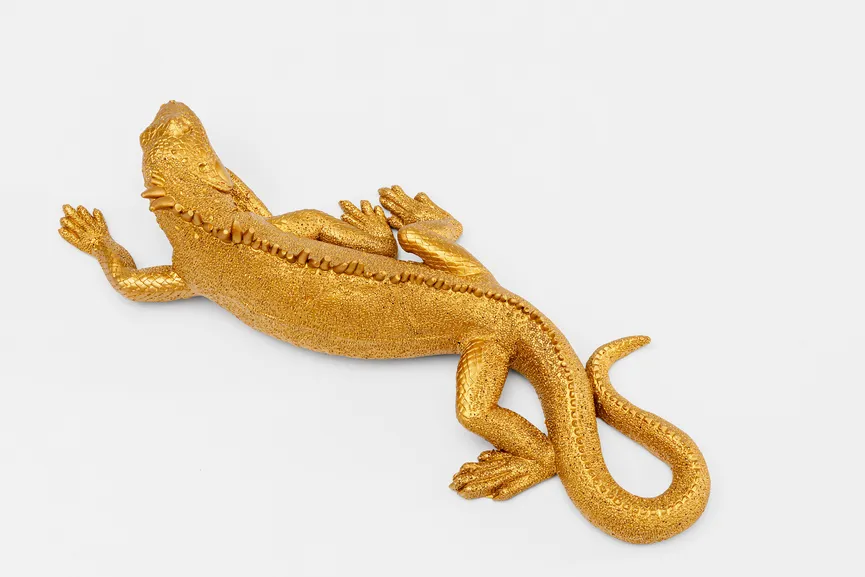 Wandobjekt "Lizard" Eidechse detail