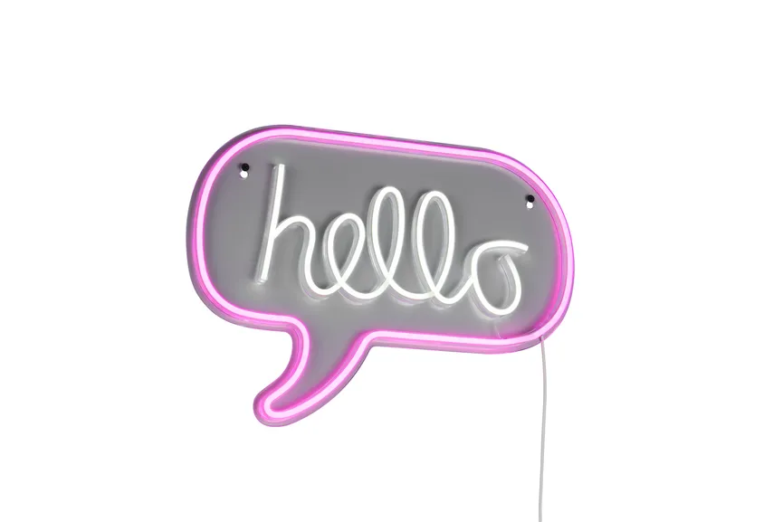 LED-Wandleuchte "Hello" detail
