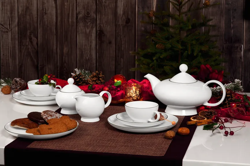 Frühstücksteller "Lido" weiß milieu