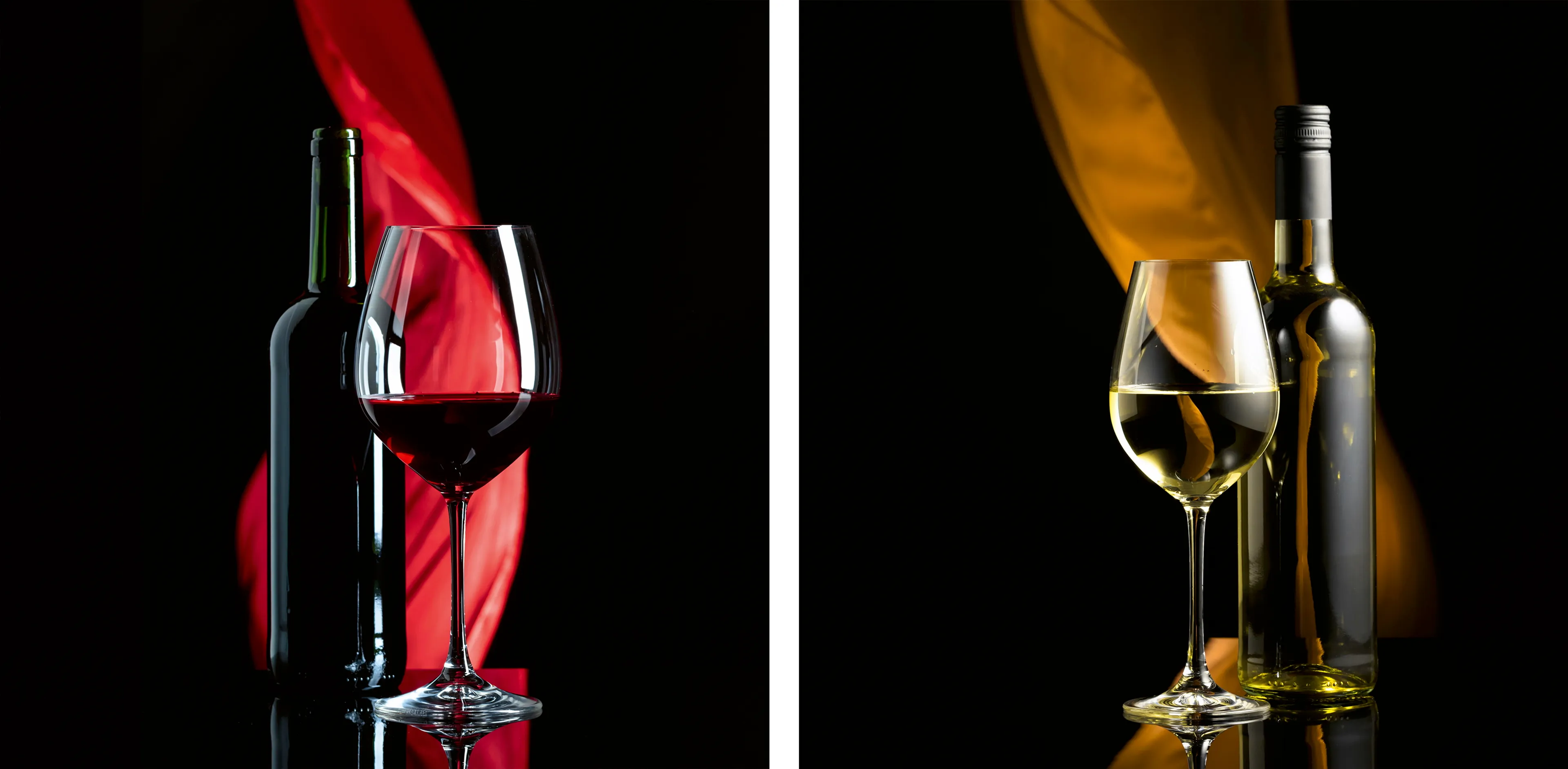 Glasbild 20 x 40 cm Wine I 2tlg.