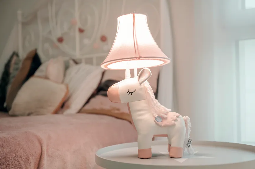 Tischleuchte "Einhorn Elsa" milieu