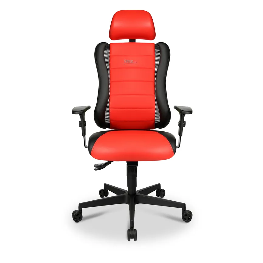 Drehstuhl rot/schwarz hauptaufnahme