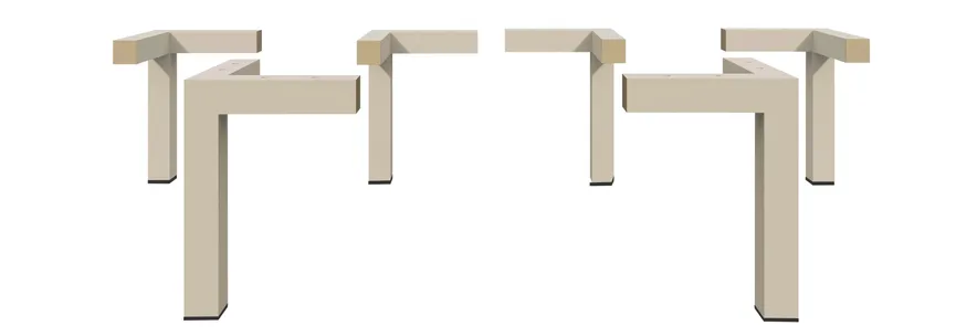 Metallfüße hauptaufnahme