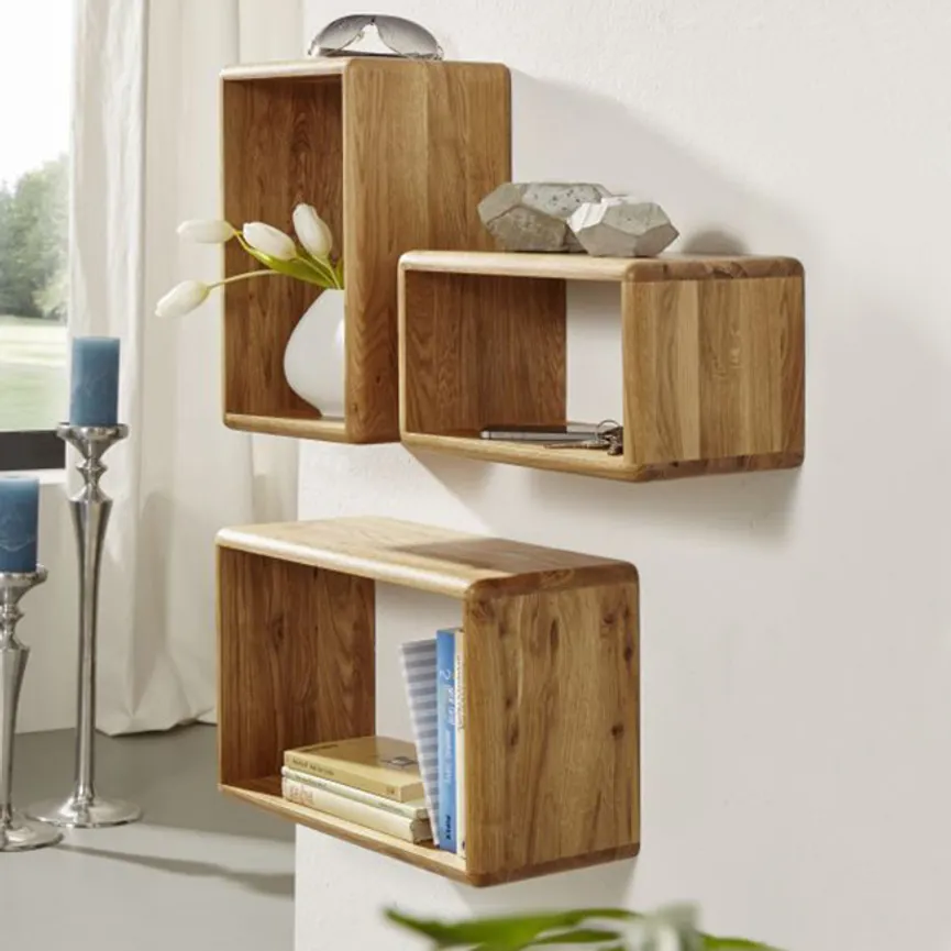 Wandregal 3-er-Set milieu