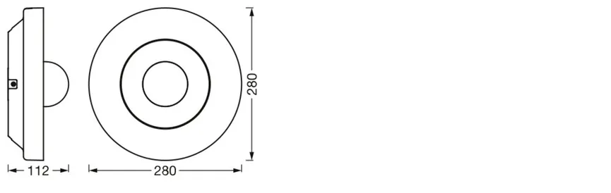 Außenkameraleuchte "Circle" detail