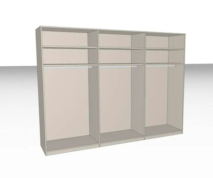 Drehtürenschrank 6-trg. detail