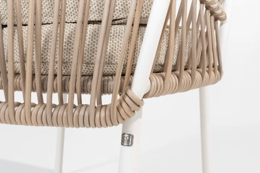 ** Sessel Dalias weiß detail