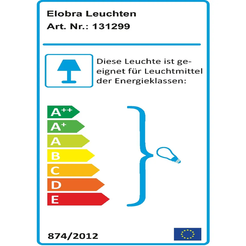 Deckenleuchte energielabel