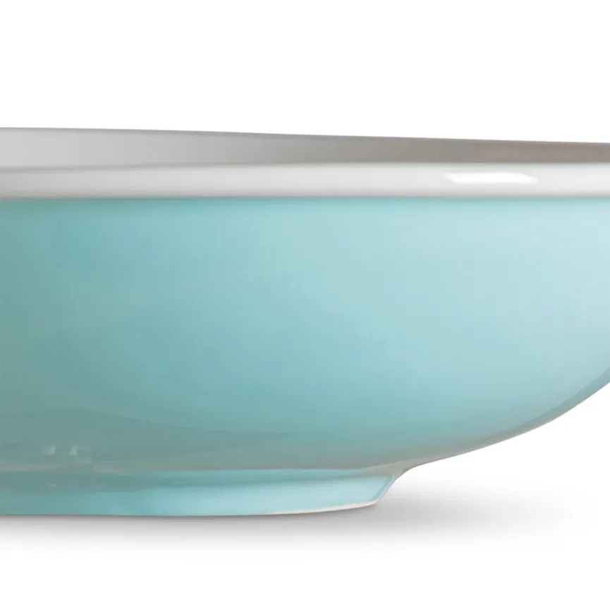 Suppenteller "Basic" hellblau detail