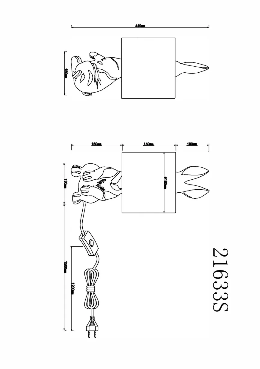 Tischleuchte "RABBIT" detail