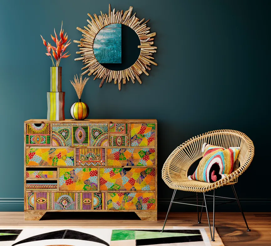 Kissen "Waves Multi" milieu