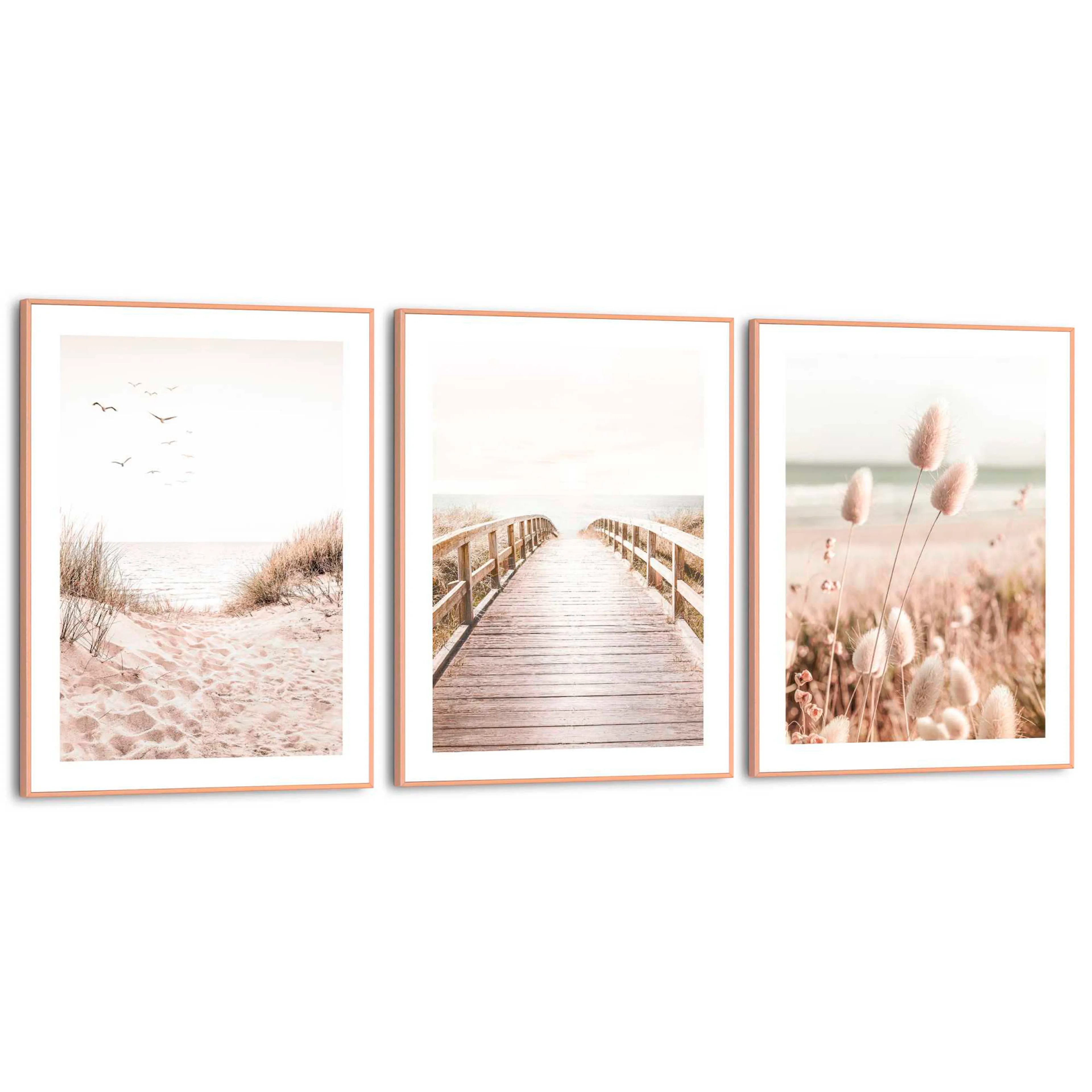 Wandbild Beach Coast 3tlg.