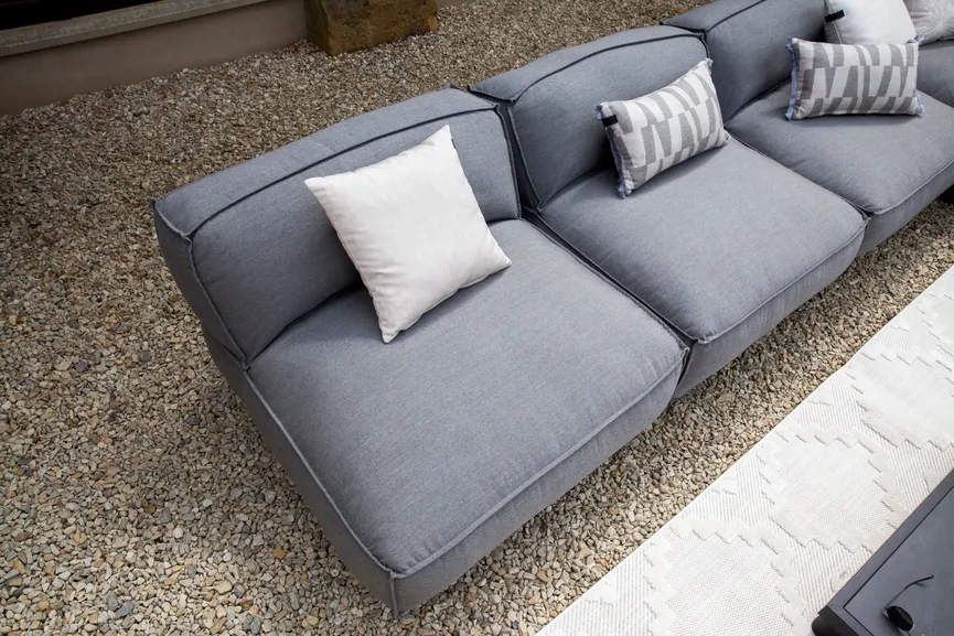 Sessel & Mittelmodul mid grey detail