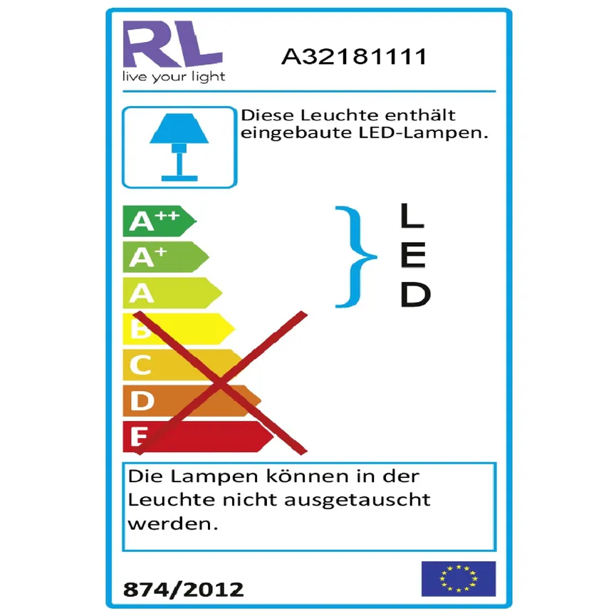 Pendelleuchte energielabel