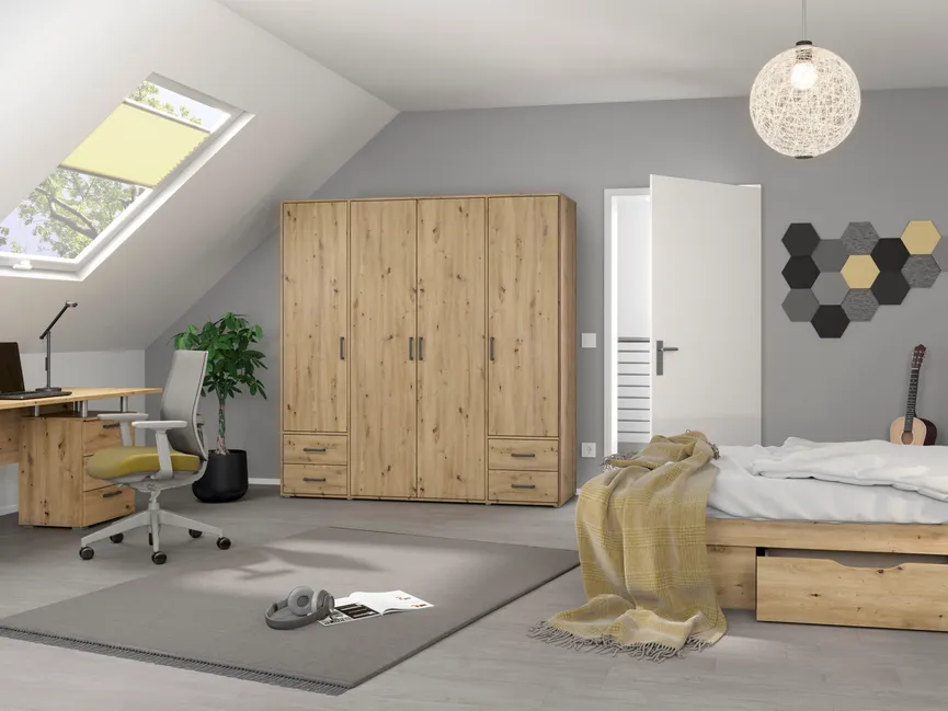 Drehtürenschrank 4-trg. milieu