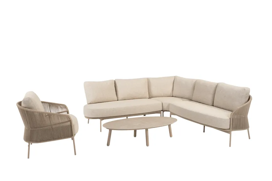 Kaffeetisch oval latte detail