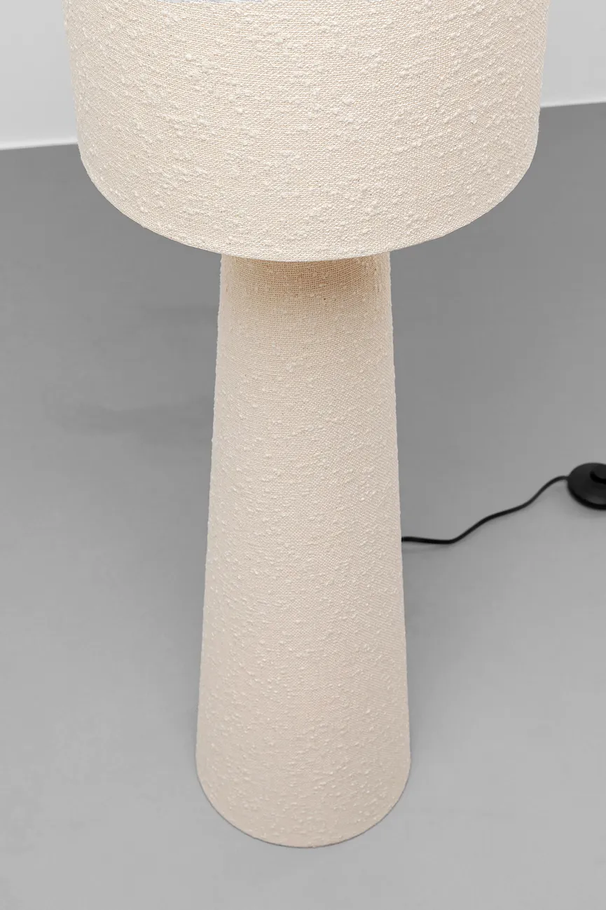 Hockerleuchte "Marleen beige" detail