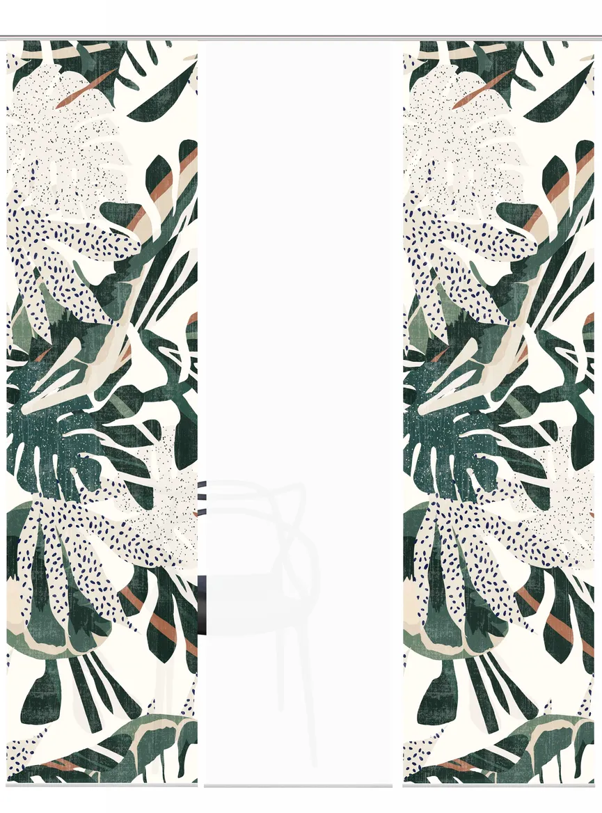 Schiebevorhang Tropi 3erSet detail