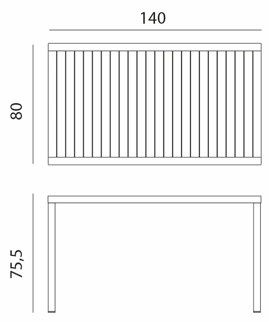 Esstisch 140x80 cm detail