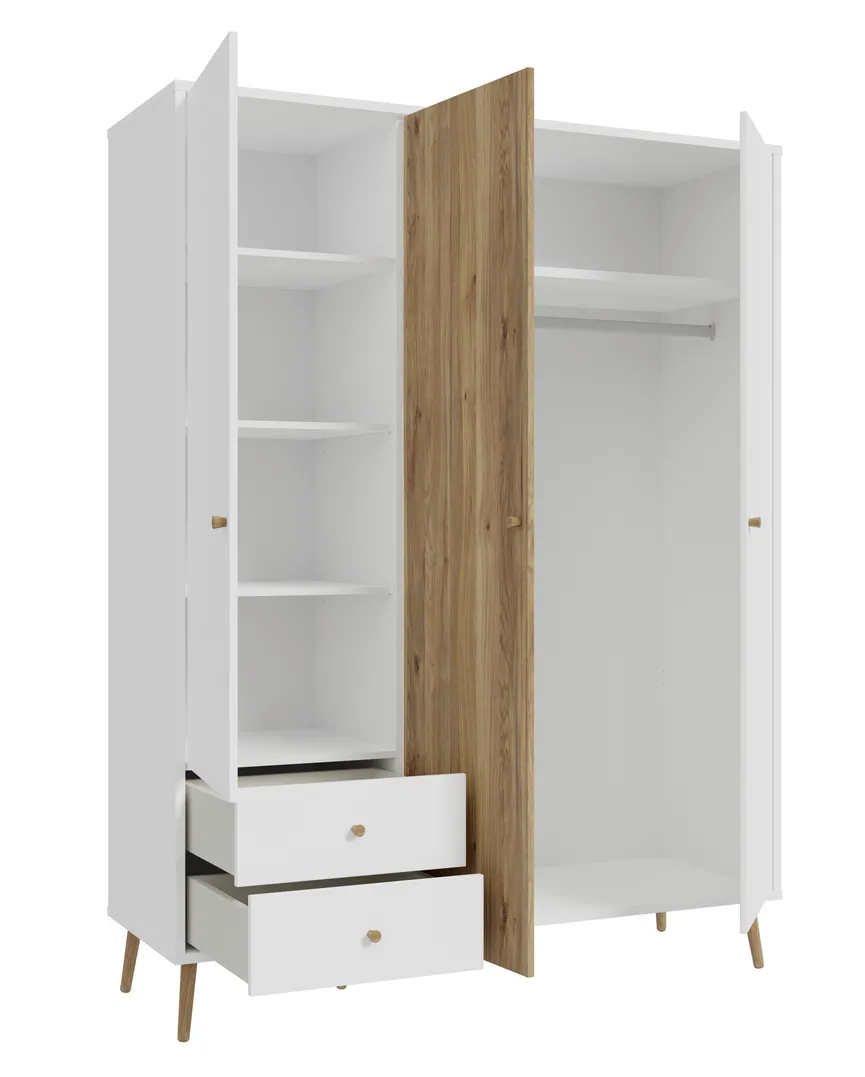 Kleiderschrank 3-trg. detail