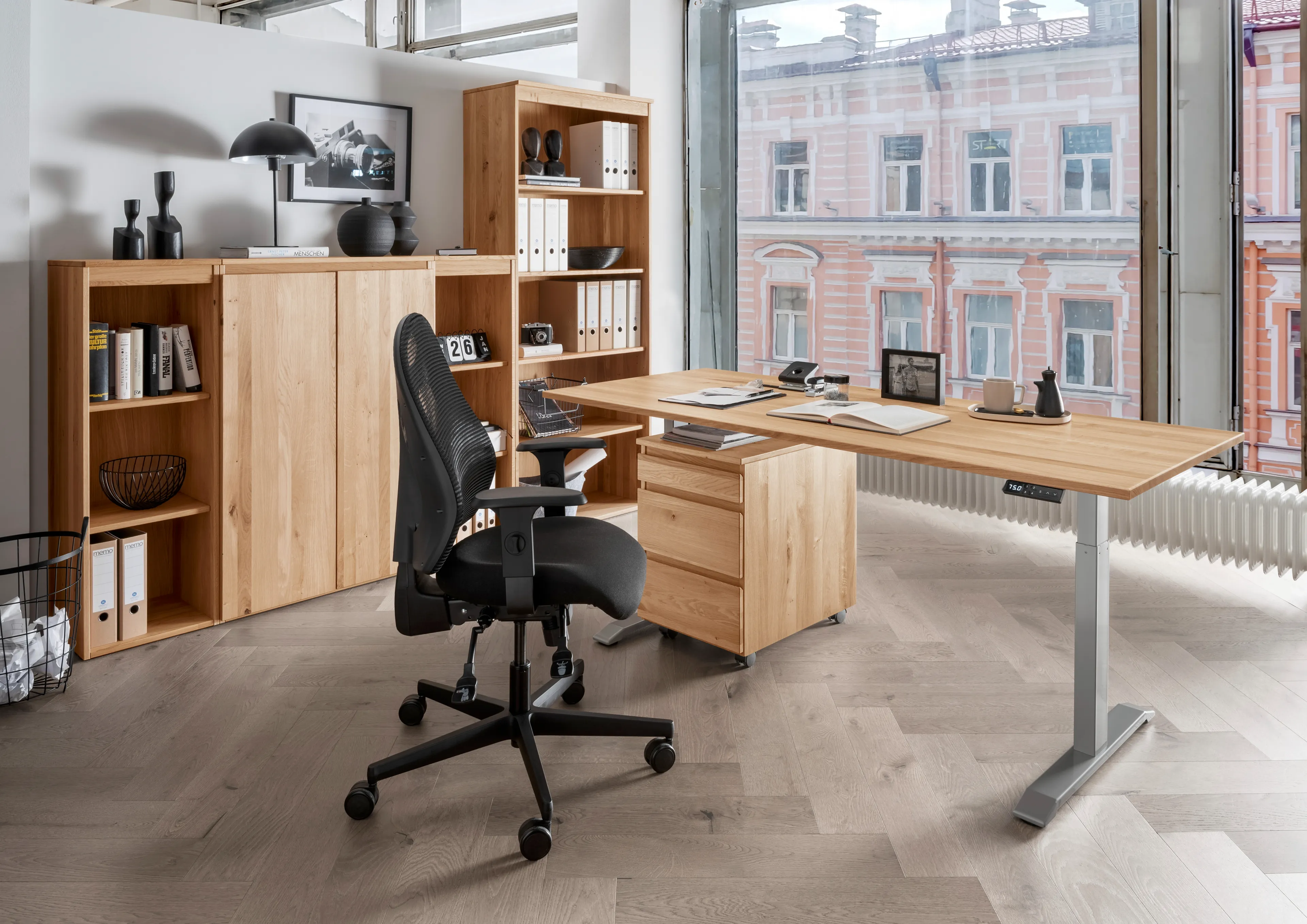 Schreibtisch elektrisch Durable Office 120 x 80 cm