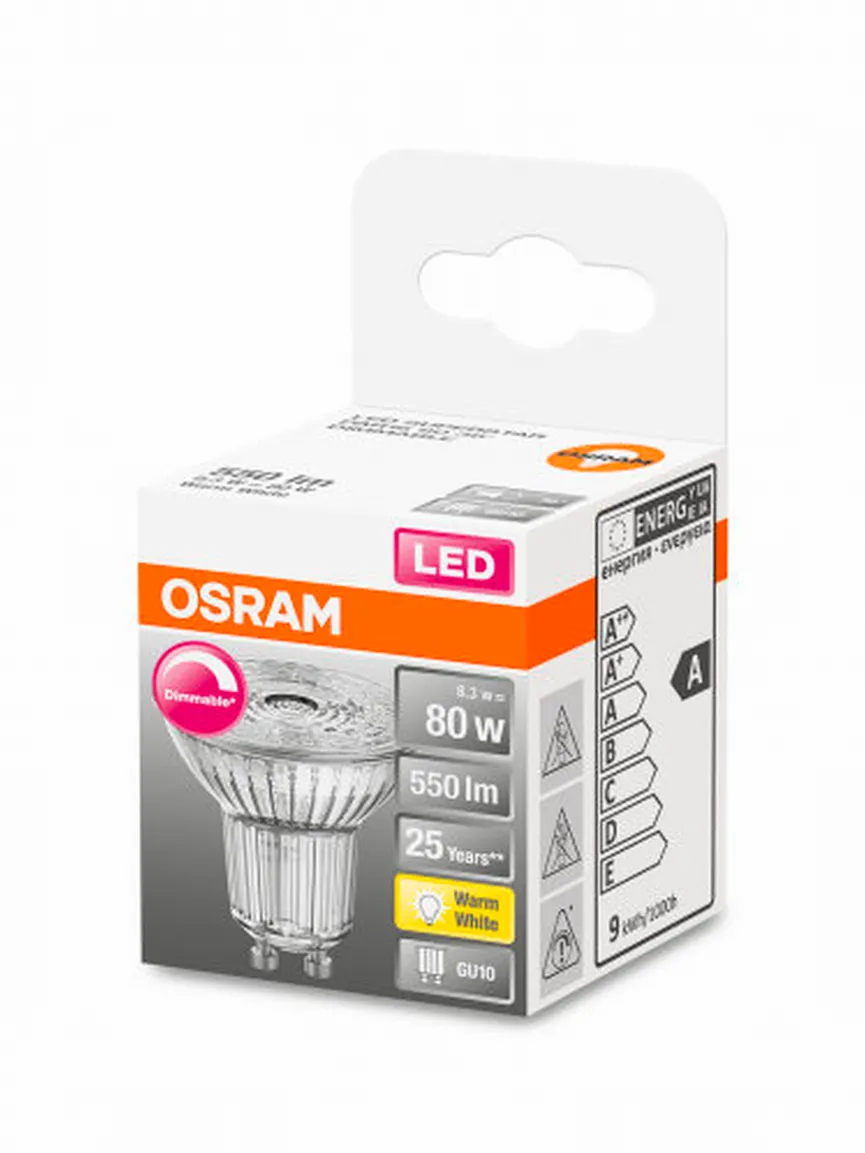 GU10/8,3 Watt LED Strahler dim detail