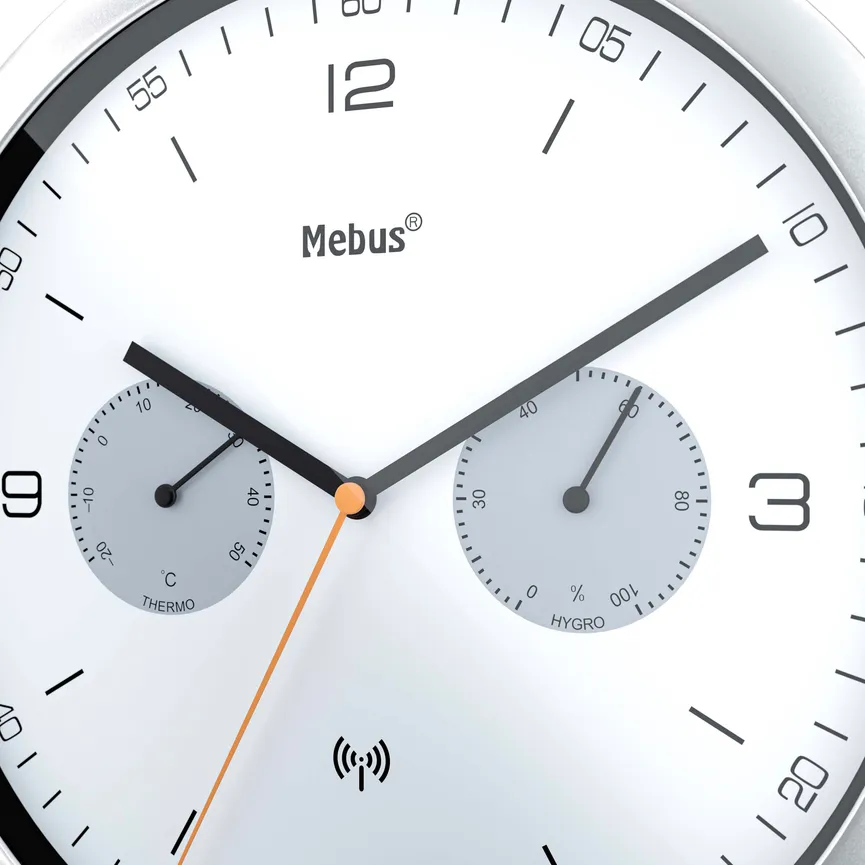 Funk-Wanduhr detail