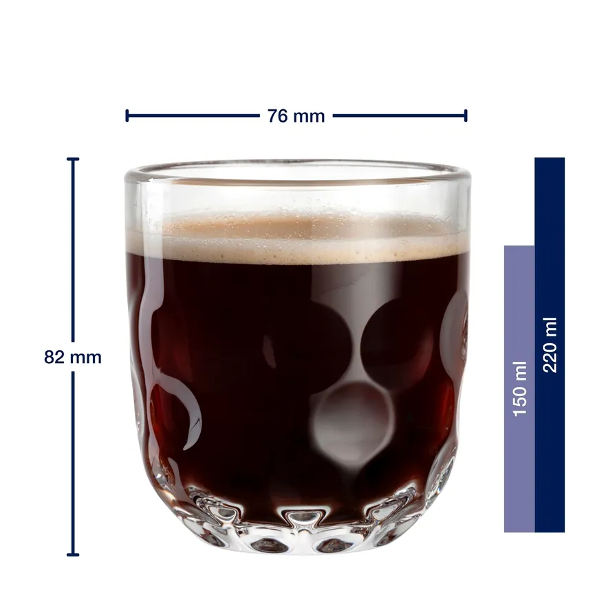 Becher "Gocce" 2er-Set klar detail