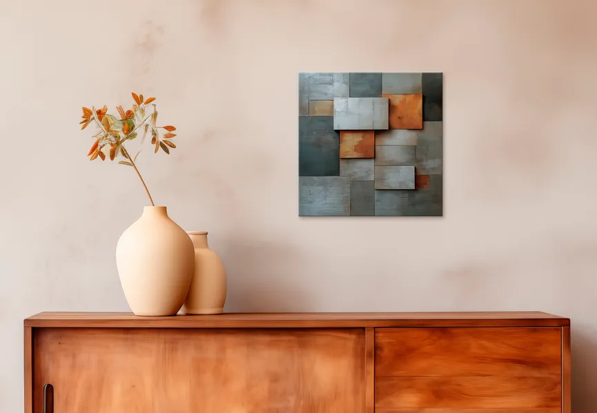 Wandbild "Copper Abstract II" milieu