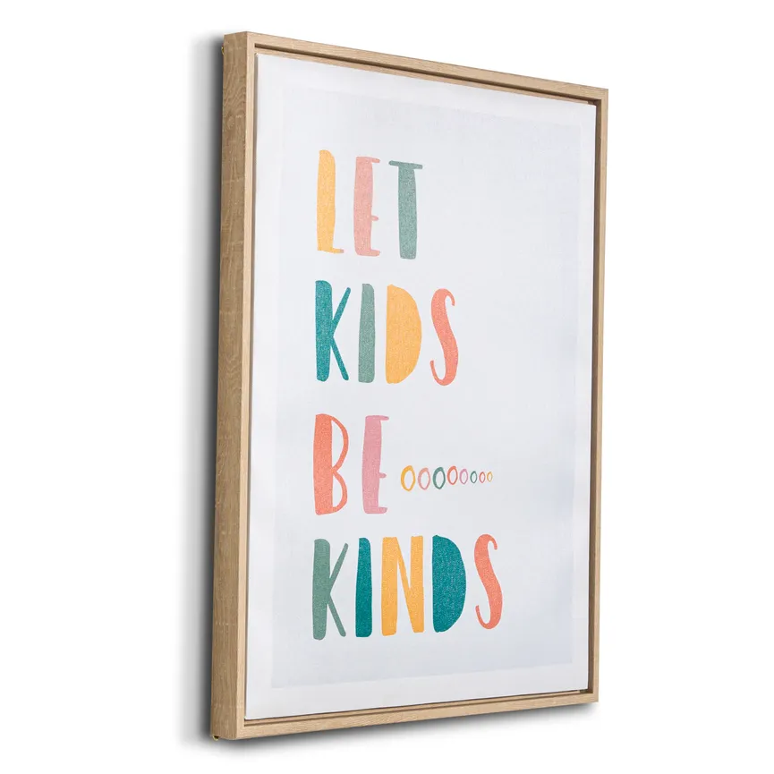 Leinwand "Let Kids be kinds" detail