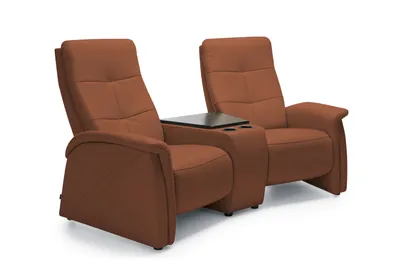 Rundsofa mit Zwischentisch