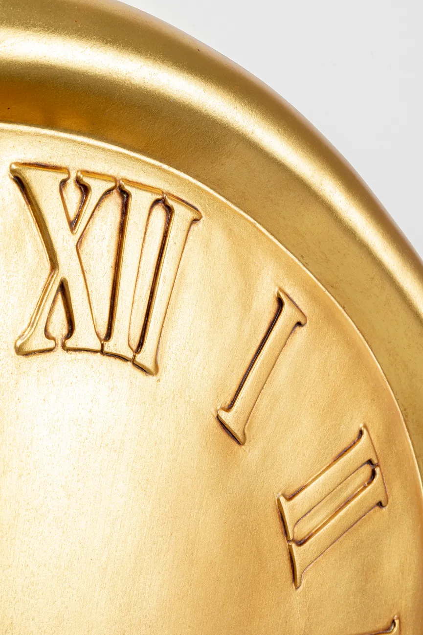 Quarzwanduhr "Big Drop Gold" detail