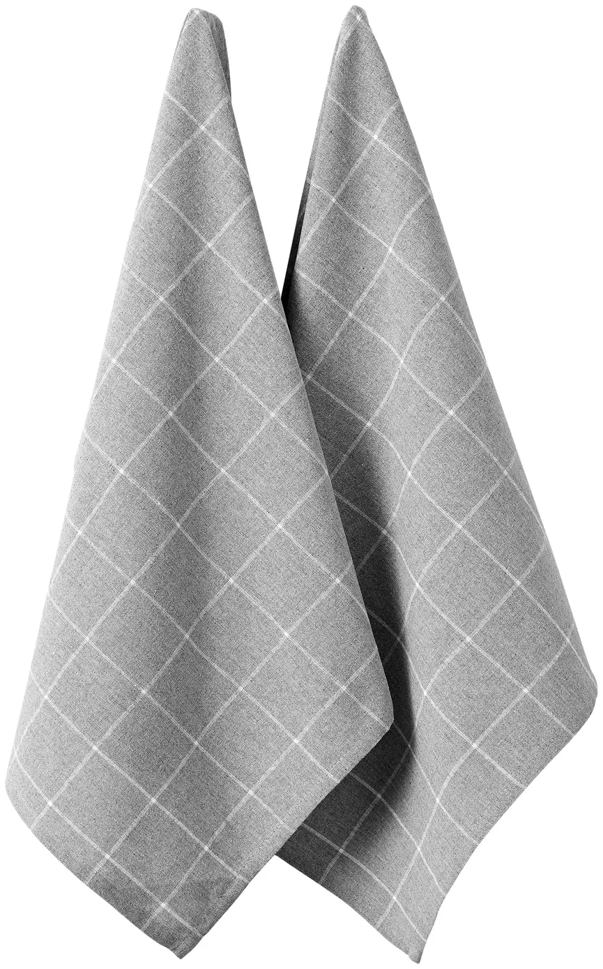 Geschirrtuch "Eco Check" grau hauptaufnahme